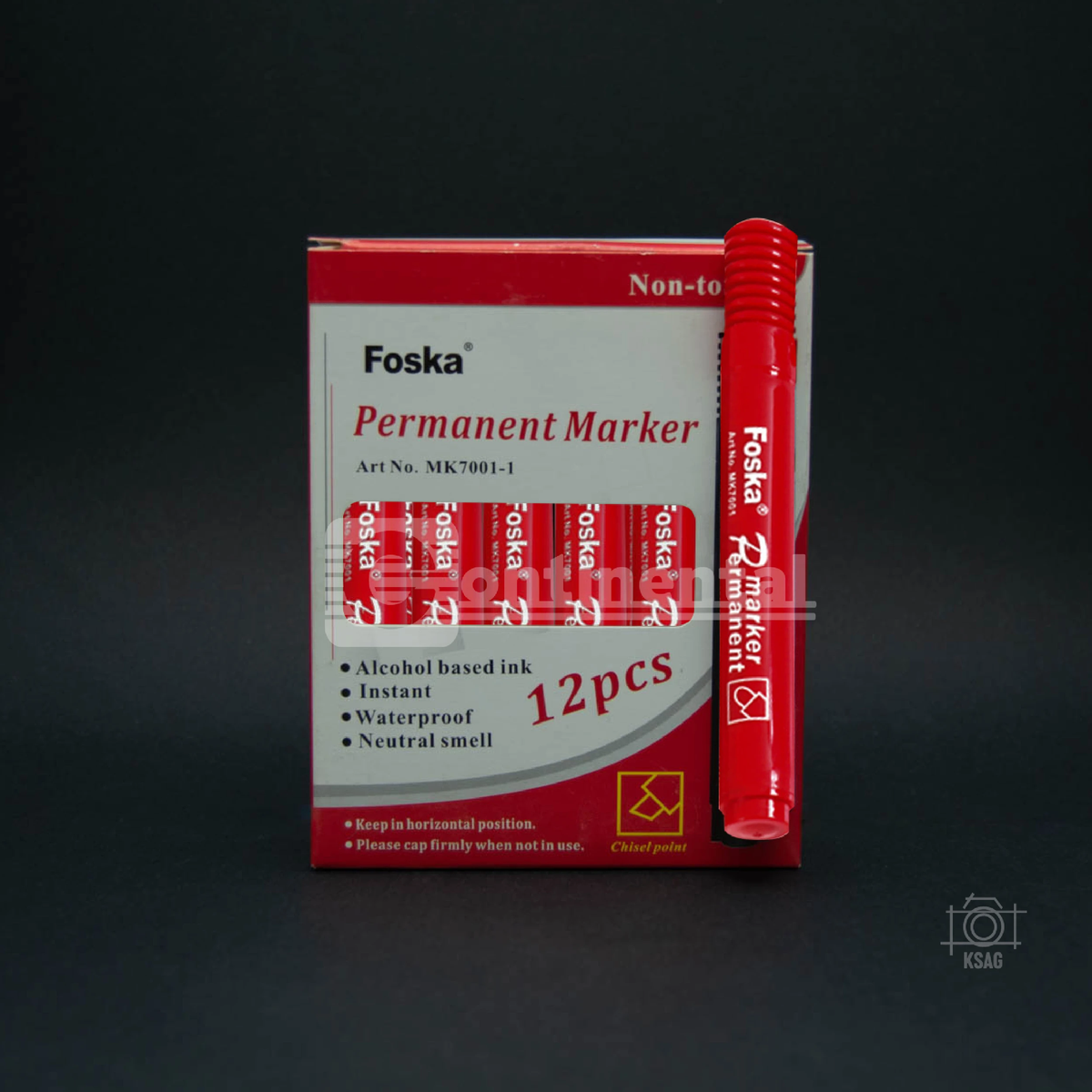 Marcador Permanente Rojo Foska