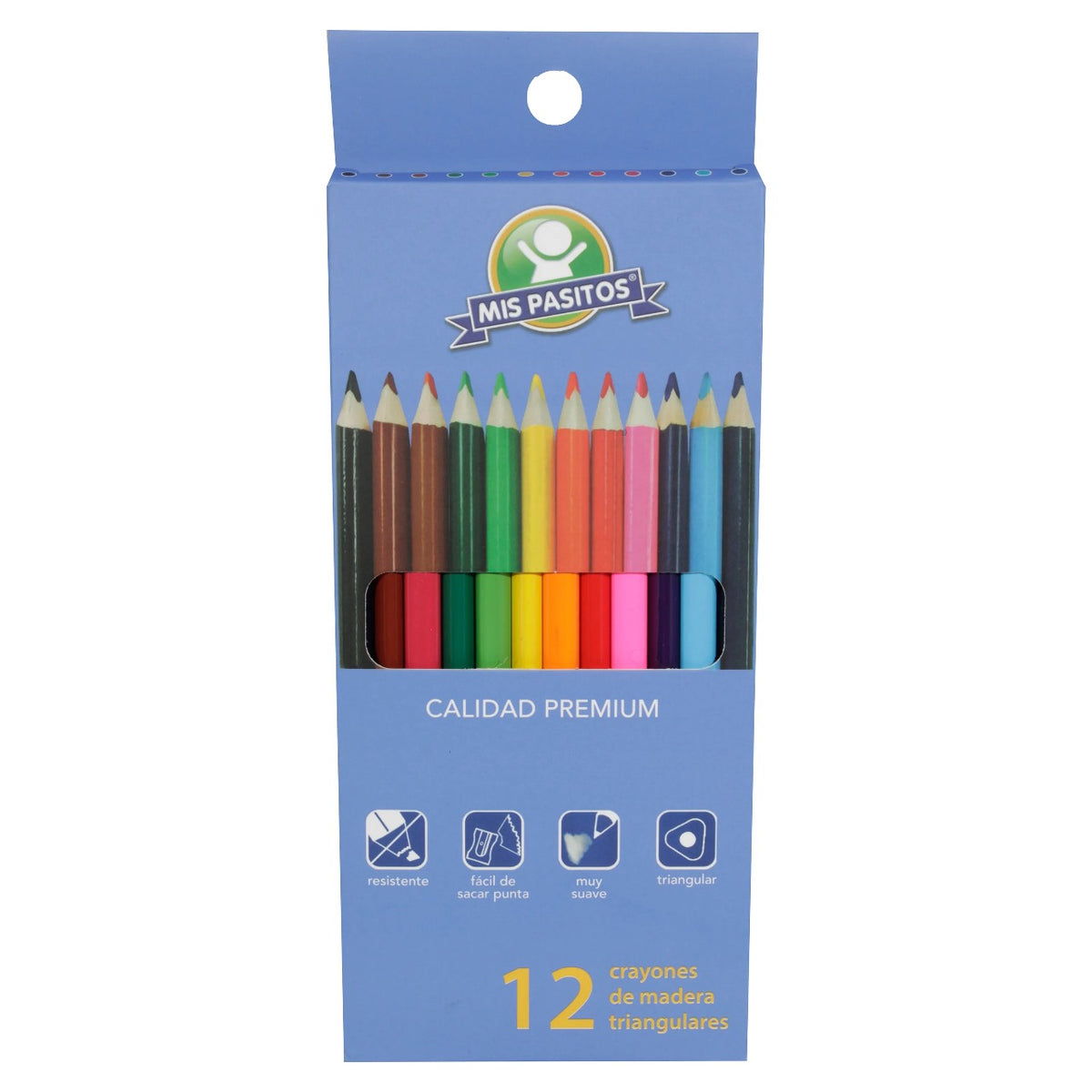 Crayones de madera largo