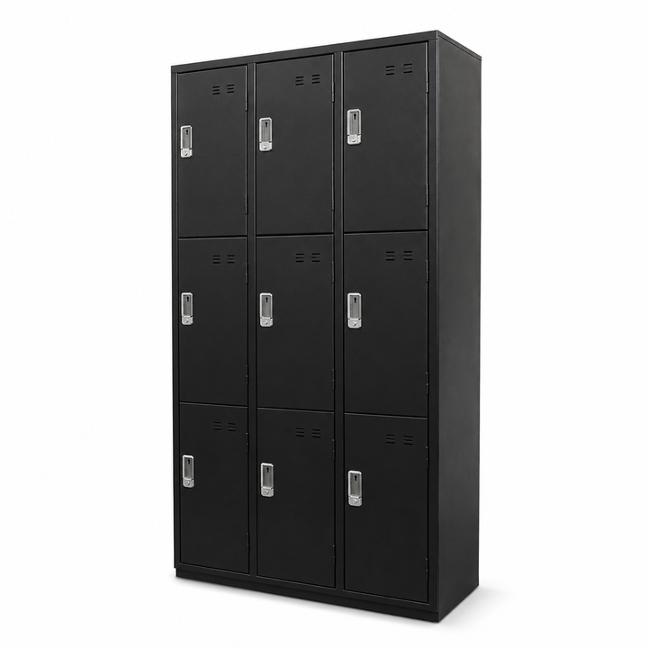 Locker metálico de 9 puertas con aldaba