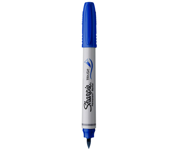 Marcador Permanente Punta Pincel Sharpie Azul