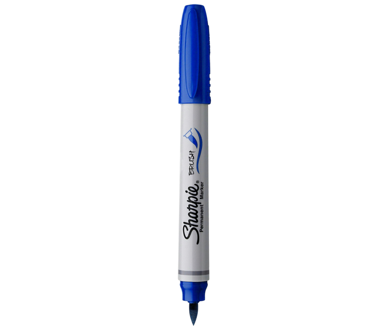 Marcador Permanente Punta Pincel Sharpie Azul