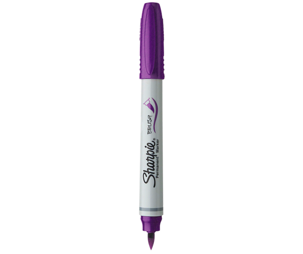 Marcador Permanente Punta Pincel Sharpie Morado