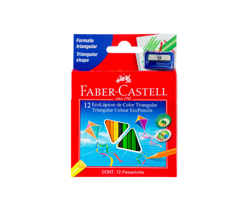 Crayon Madera Faber Castell 12 Colores Corto