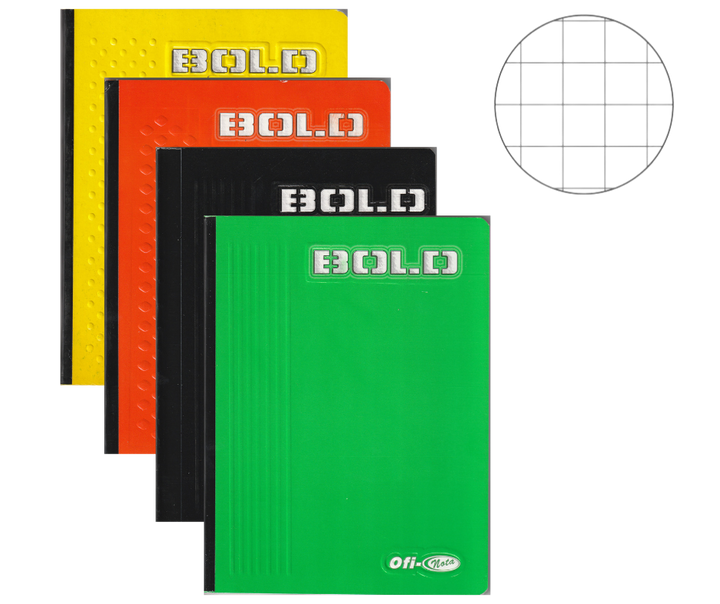 Cuaderno Cosido Bold 100 Hojas Cuadros