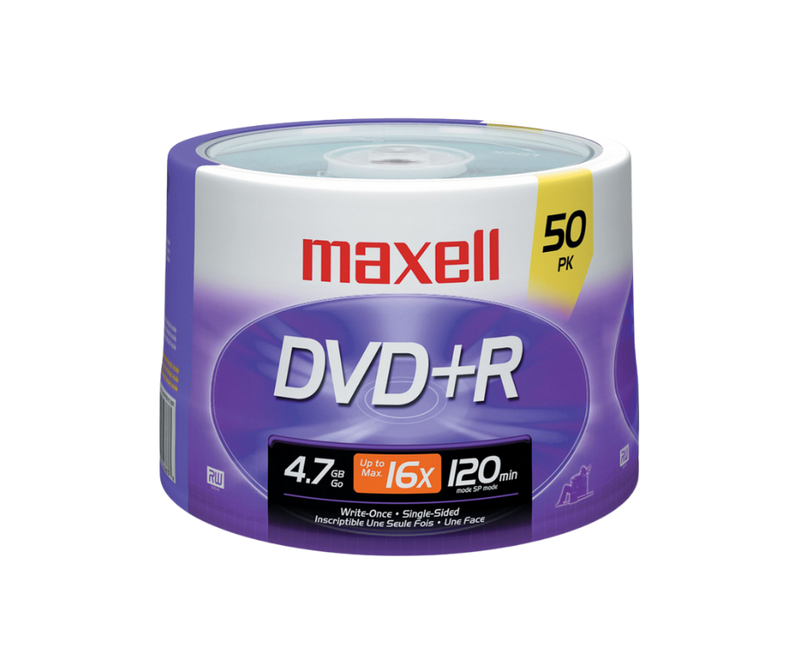 DVD+R MAXELL BULK 4.7GB Torre 50 Unidades